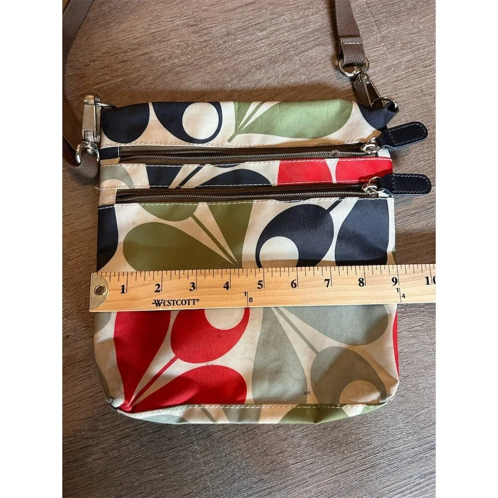 Orla Kiely for Target Crossbody Bag Medium Multicolor Stem Print Zip